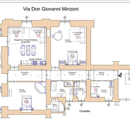 アパート Downtown Srl - Croce Di Malta Royale